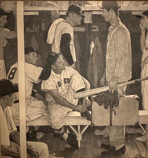 Norman Rockwell, Study for The Rookie 1957