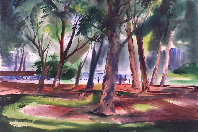 Wayne Lacom, A Day at Park Lake