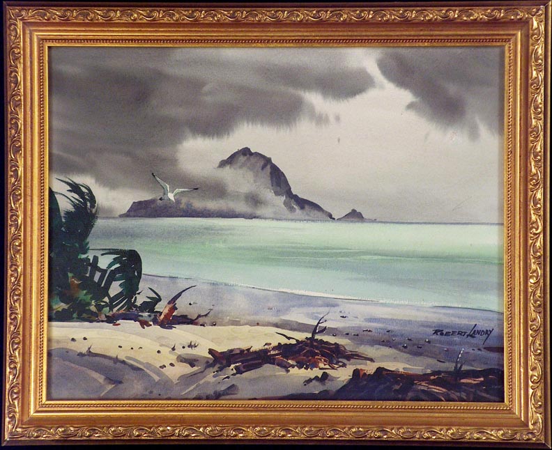 Robert Landry, Beach scene with Seagull