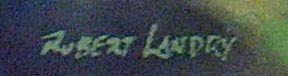 Robert Landry, Geese at Rivers End / Signature