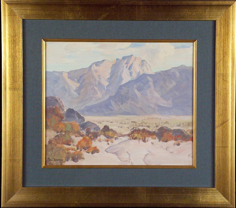 Paul Lauritz Owens Valley near Lone Pine monotype 