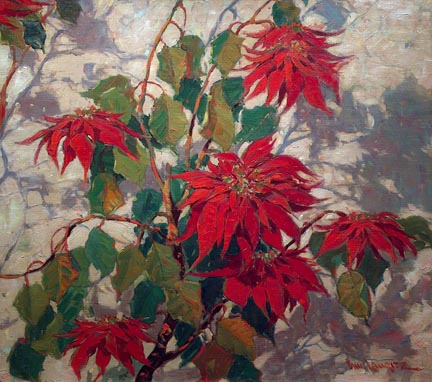 Paul Lauritz Poinsettias Irvinve Museum