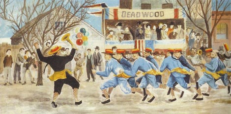 Jake Lee Champion Firehose Team of Deadwood SD 1888 Left