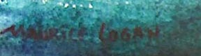 Maurice Logan, Gull Cove / signature