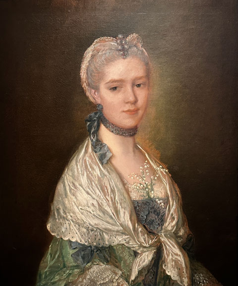 Thomas Gainsborough 1727-1788, British Portrait of a Young Lady 1760-61 Museo de Arte de Ponce, Puerto Rico