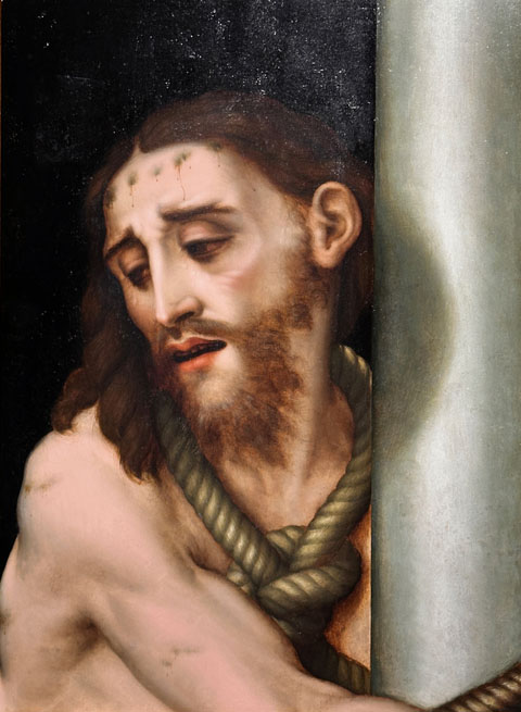 Luis de Morales c1520-1586, Spansih Christ at the Coumn, c1566 Museo de Arte de Ponce, Puerto Rico