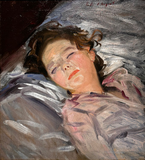 John Singer Sargent 1856-1925, American Sleeping Girl c1890 Museo de Arte de Ponce, Puerto Rico