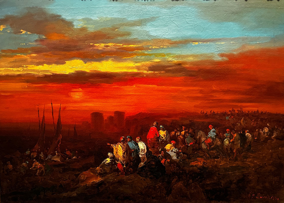 Eugenio Lucas Velázquez 1817-1870, Spanish, Moorish Scene at Sunset 1860, Museo de Arte de Ponce, Puerto Rico