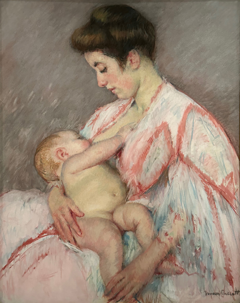 Mary Cassatt, Baby John Nursing c1908 pastel on canvs, collection of Keith and Melissa Meister