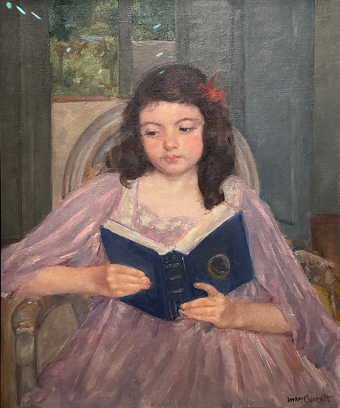 Mary Cassatt, Françoise in a Round-Backed Chair Reading c1909, oil on canvas, private collection 