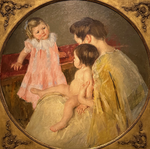 Mary Cassatt, Mother and Two Children c1905 oil on canvas, The Westmoreland Museum of American Art Greensburg, Pennsylvania 