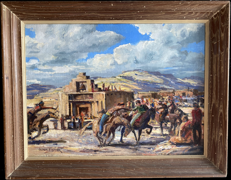 Joshua Meador, Chicken Race,, Santo Domingo Puebo, Meador Family Collection