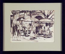 Joshua Meador, Outdoor Market, Sketch