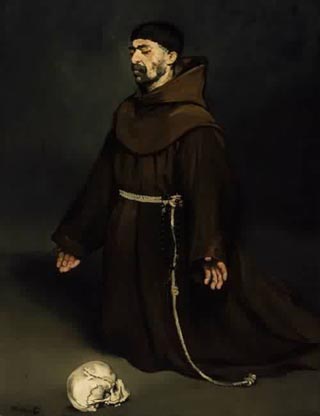 Manet Edouard Monk at Prayer