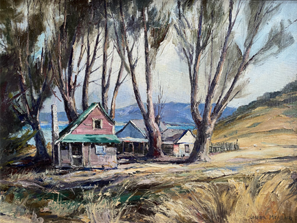 Joshua Meador 1911-1965, Bodega Bay View, oil on linen, 18 x 24, $6,000