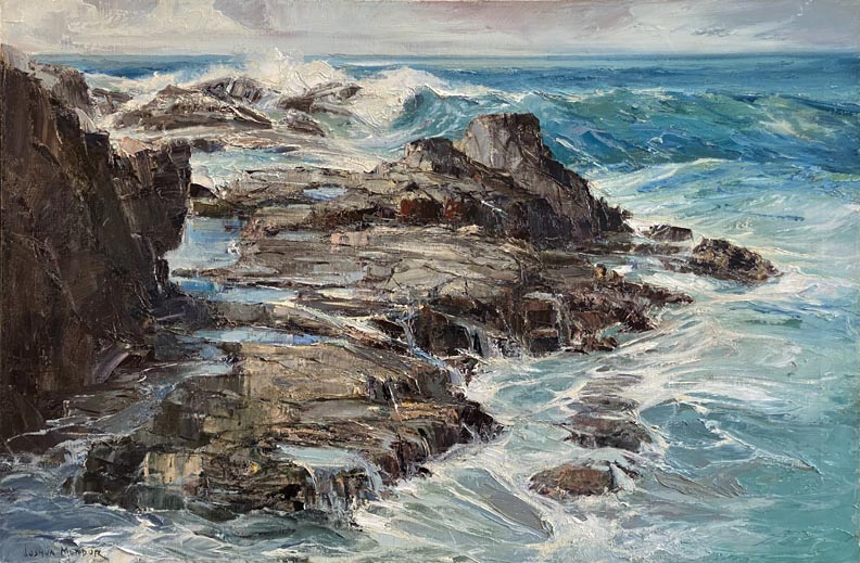 Joshua Meador, Caspar Point II, near the artist's home in Caspar, California
