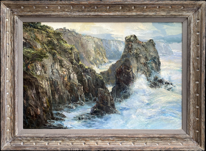 Joshua Meador 1911-1965,  Genesis  (near Meador's home in Caspar 1960-65) Oil on Linen, 27 x 40 $9,500 