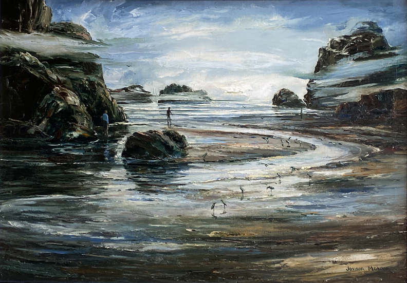 Joshua Meador 1911-1965, The Search for Truth #298 courtesy of the Meador family  Oil on Linen, 24 x 34  $9,500