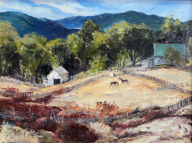 Joshua Meador 1911-1965, Playground # 772 Oil on Linen, 18 x 24  $6,000