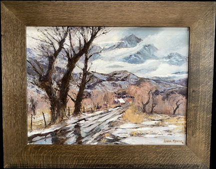 Joshua Meador, 1911-1965, #1009, oil on linen, 20 x 27, $6,500Road to Mt Whitney