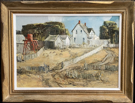 Joshua Meador 1911-1965, "Sheep Ranch" (Mendocino) courtesy of the Meador family  Oil on Linen, 24 x 34  $9,500