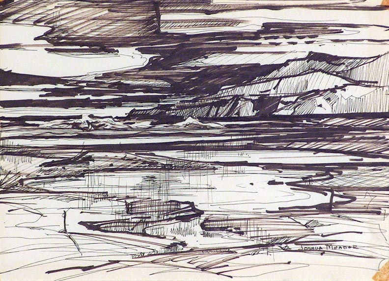 Joshua Meador Sketch Sonoma Coast