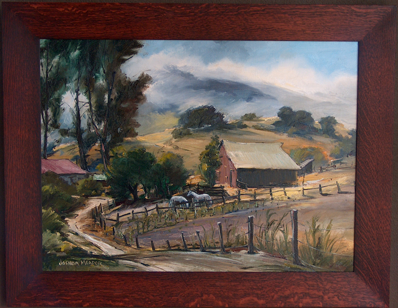 Joshua Meador Veiled Morning with frame