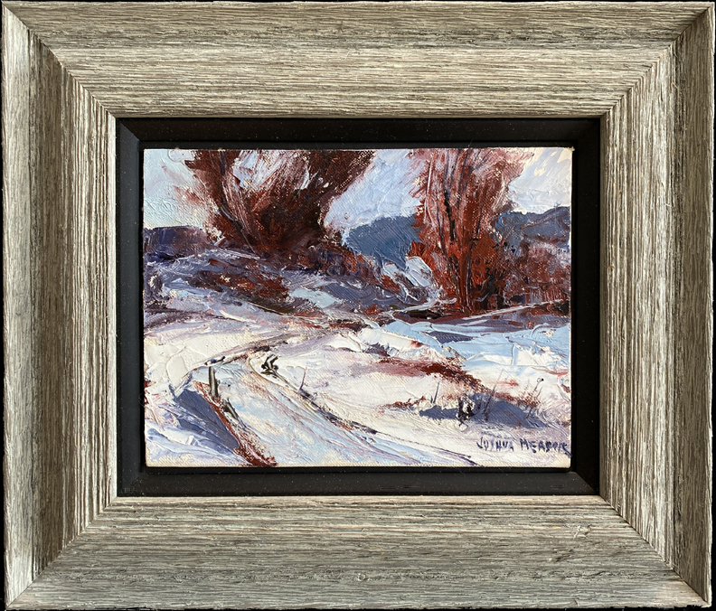 Joshua Meador 1911-1965, Wintertide Oil on board, 6 x 8 $1,500 