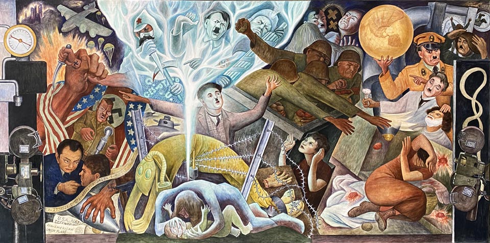 Panel 4, Bottom, featuring Edward G. Robinson, Charllie Chaplain