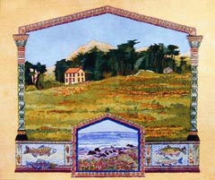 Gail Packer Etching Coleman Valley Road