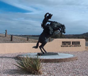 Remington Sculpture outside Prescott's Phippen Museum