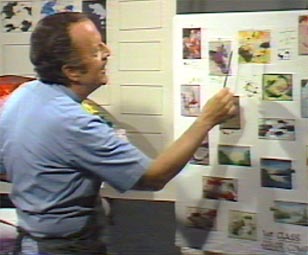 Hal Reed at work teaching art