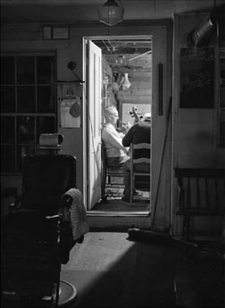 Norman Rockwell Shuffleton's Barber Shop Photo