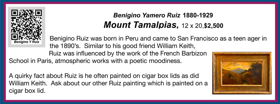 Benignio Yamero Ruiz, Mount Tamalpais