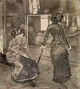 Edward Degas Mary Cassatt at the Louvre The Etruscan Gallery