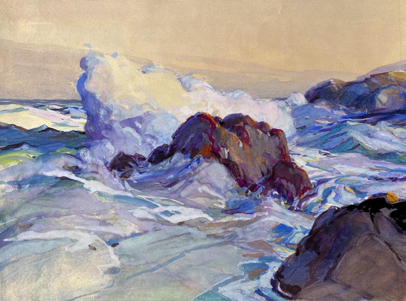 Karl Schmidt, Crashing Waves, undated