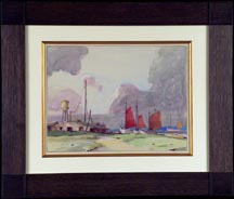 Karl Schmidt Sailboats on a Beach Midsized Thumbnail