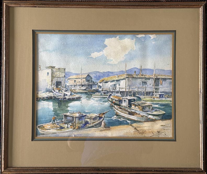 Davis Francis Schwartz, Fishing Boats Dockside