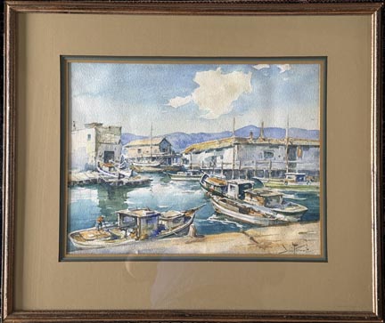 Davis Francis Schwartz, Fishing Boats Dockside
