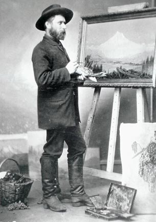 James Everett Stuart at Easel