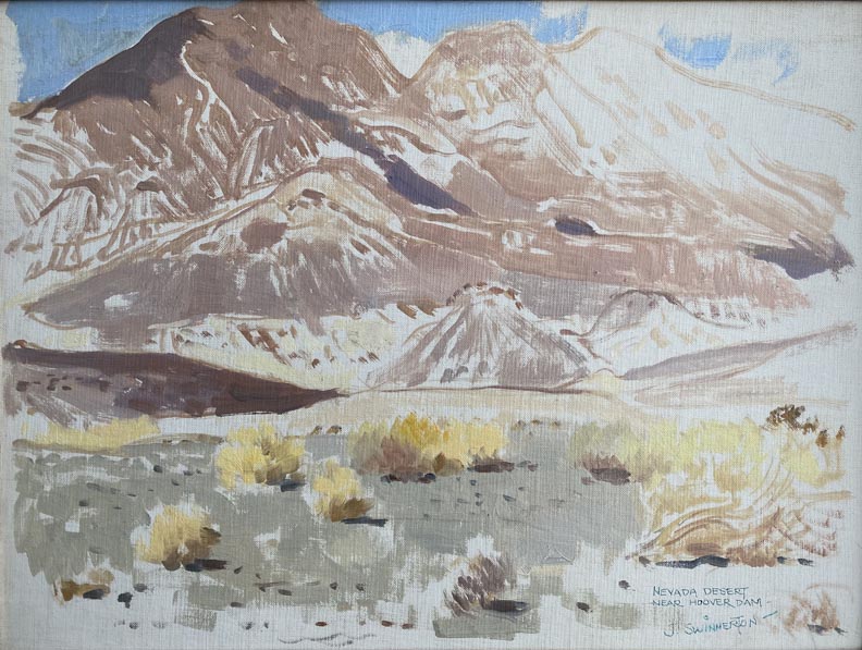 James Swinnerton Nevada Desert Near Hoover Dam