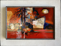 Against the Sea Acrylic Abstract,  Ponte d'lshia, near Naples, Italy