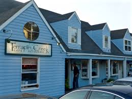 the Terrapin Creek Cafe 1580 Eastshore Road, next door to Bodega Bay Heritage Gallery